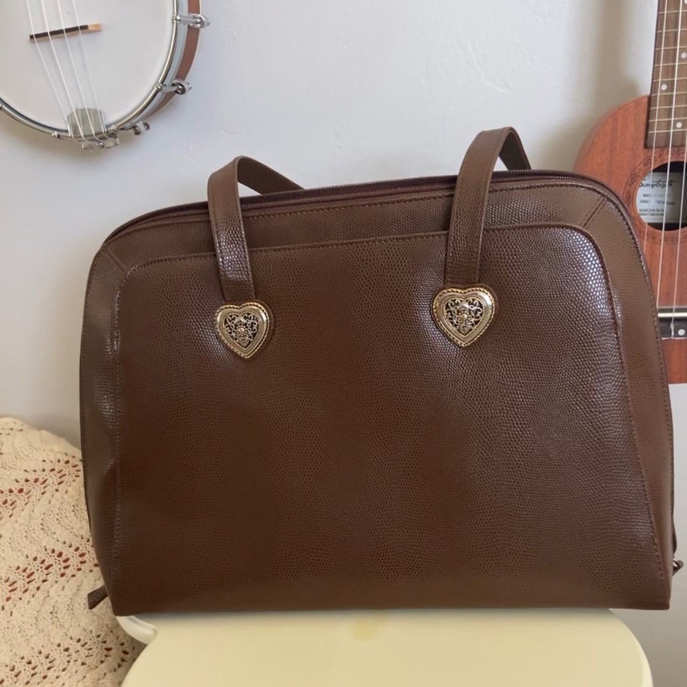 Never Worn Leather Purse/ Laptop/ Book Bag